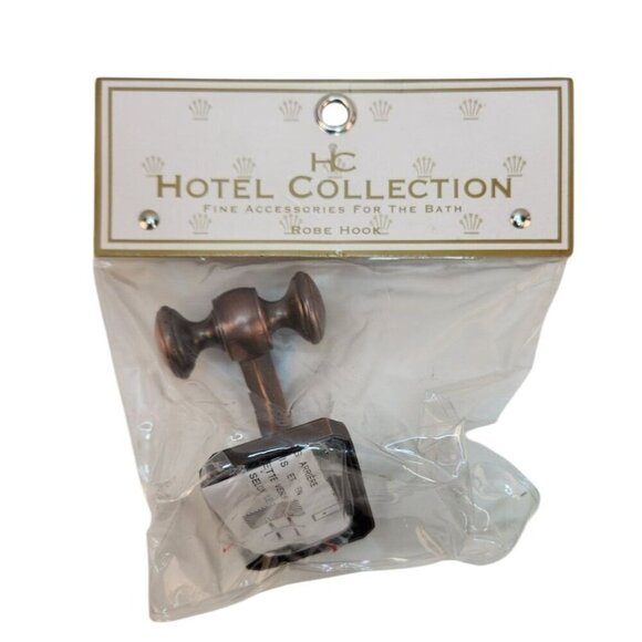 Hotel Collection Bronze Double Robe Hook Fine Accessories For The Bath or Bedroo - Picture 4 of 7